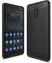 Armor Brushed TPU Hoesje Nokia 6 - Zwart