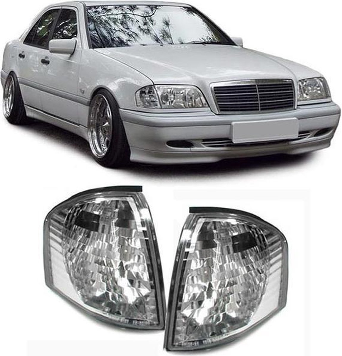 Knipperlichten MERCEDES W140 S-Klasse 03 91-10 98 CHROOM