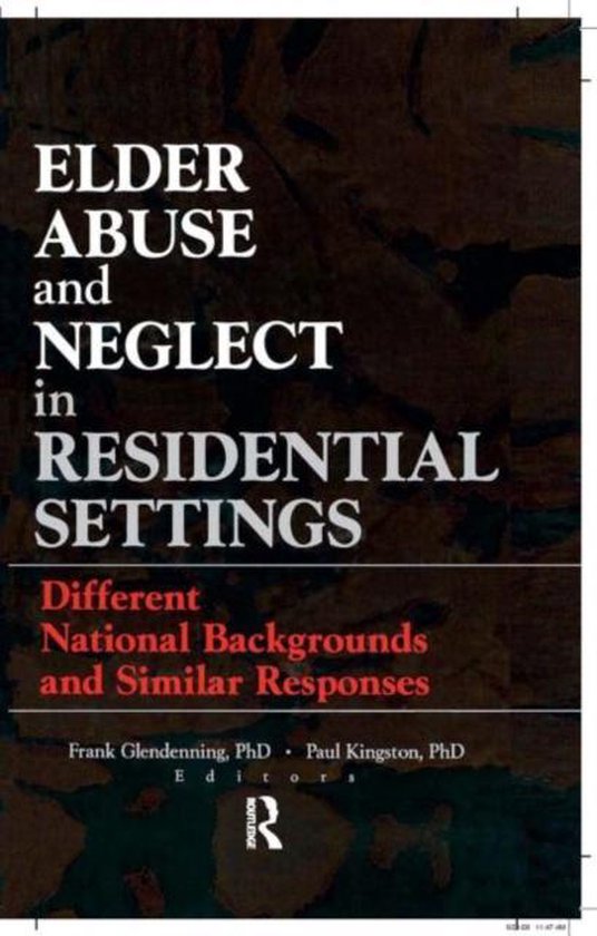 Elder Abuse and Neglect in Residential Settings - cover