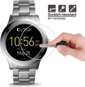 2X Tempered Glass Screenprotector Geschikt Voor Fossil Q Founder 2.0  - Ultradun Gehard Glas