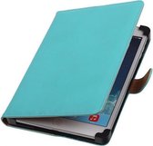 BestCases.nl 7 inch Tablet Hoesje - PU Leder Turquoise