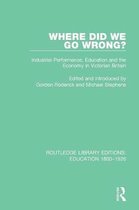 Routledge Library Editions: Education 1800-1926- Where Did We Go Wrong?