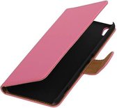 Bookstyle Wallet Case Hoesjes Geschikt voor Sony Xperia XA Roze