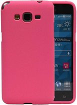 Sand Look TPU Backcover Case Hoesje voor Galaxy Grand Prime G530F Roze