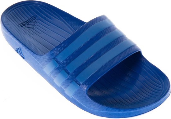 adidas Duramo Slide Badslipper Slippers - Maat 37 - Unisex - blauw | bol.com