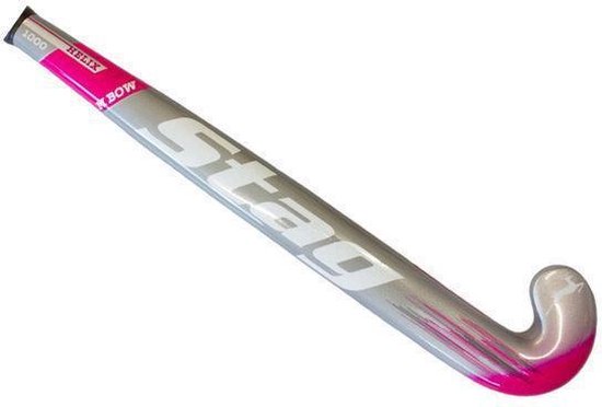 Stag Helix 1000 - M-bow - Hockeystick - Volwassenen - 36.5 Inch - Glasvezel  - Grijs/ Roze | bol.com