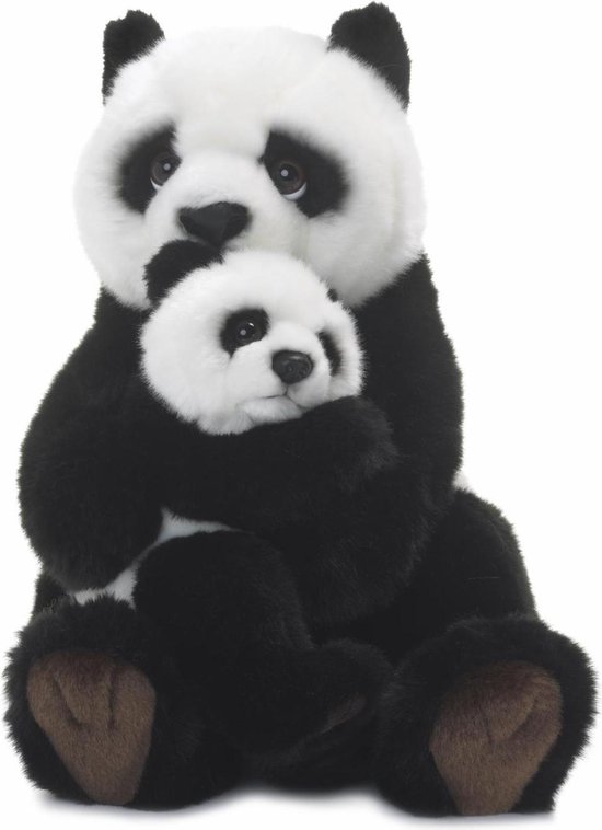 viering tetraëder Expliciet WWF Panda Moeder & Kind knuffel - 28 cm - 11" | bol.com
