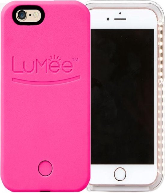 Lumee Selfie Case Apple Iphone Se - Hot Pink - lighted hoesje met led  verlichting, hot... | bol.com