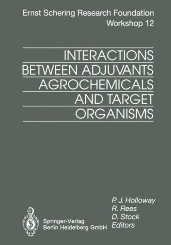 Interactions Between Adjuvants, Agrochemicals and Target Org ... - cover