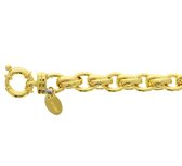 Zilgold Armband 8 mm 20 cm - Geelgoud Met Zilveren Kern