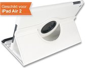 iPad Air 2 Hoes - Wit - 360° Draaibaar + Styluspennen - GIC
