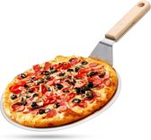 Pizzaschep RVS - Taartschep - BBQ - 25,5cm - Degelijk Houten Handvat