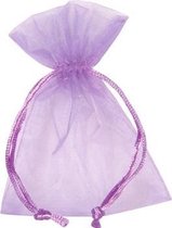 Organza zakjes Lila - 9x12cm - 50 stuks | Kadozakjes / Geschenkzakjes