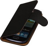 Book Wallet case Telefoonhoesje Samsung Galaxy S3 Mini i8190 Zwart