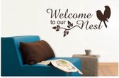 Welcome to our nest - Muursticker