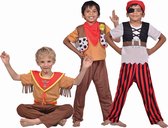 3 in 1 piraten, sheriff en indiaan kostuum - Kinderkostuums - 98/104