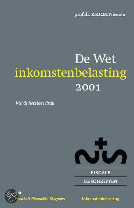 De Wet Inkomstenbelasting 2001 - cover