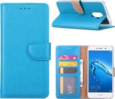 Xssive Hoesje Voor Huawei Y7 Prime Book Case - geschikt voor 3 pasjes - Turquoise