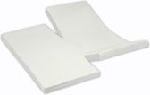 Damai - Hoeslaken dubbele split (tot 35 cm) - Katoen - 160 x 200 cm - Ivory