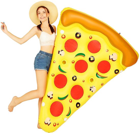 Opblaasbare Pizzapunt XXL 180x120cm | Opblaasbaar Drijvende Pizza Punt | Drijvend... bol.com
