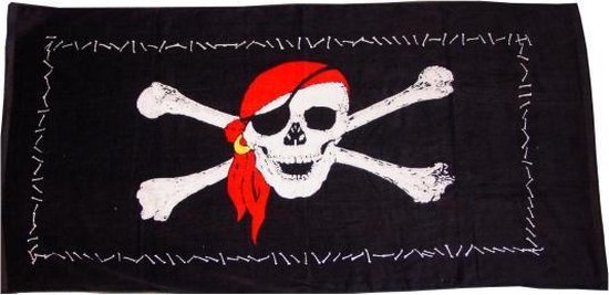 Piraten strandlaken 75 x 150 cm