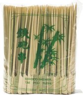 Houten stokjes - Satéprikkers - met platte handgreep - 18 cm - 250 Stuks