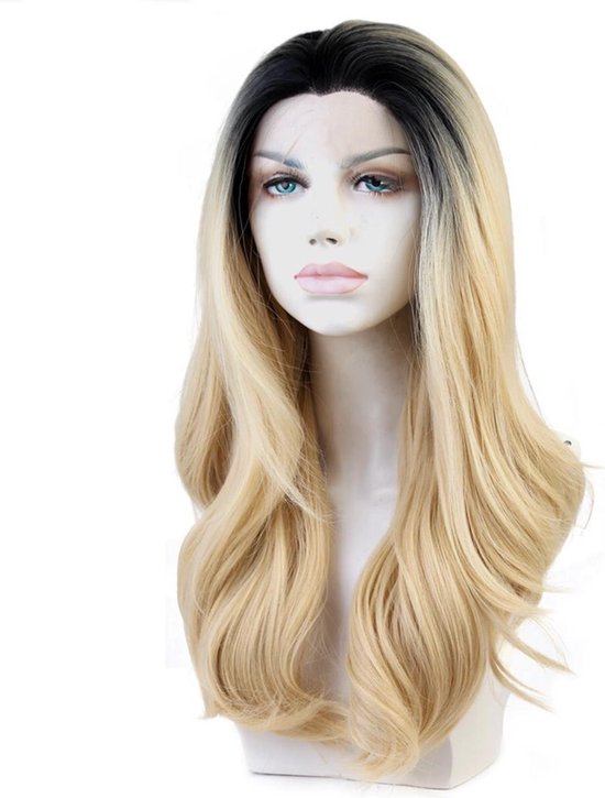 Afwezigheid Gemarkeerd Mona Lisa ACTIE Jennah Synthetische frontlace hair pruiken Kleur:ombre blonde 46cm |  bol.com