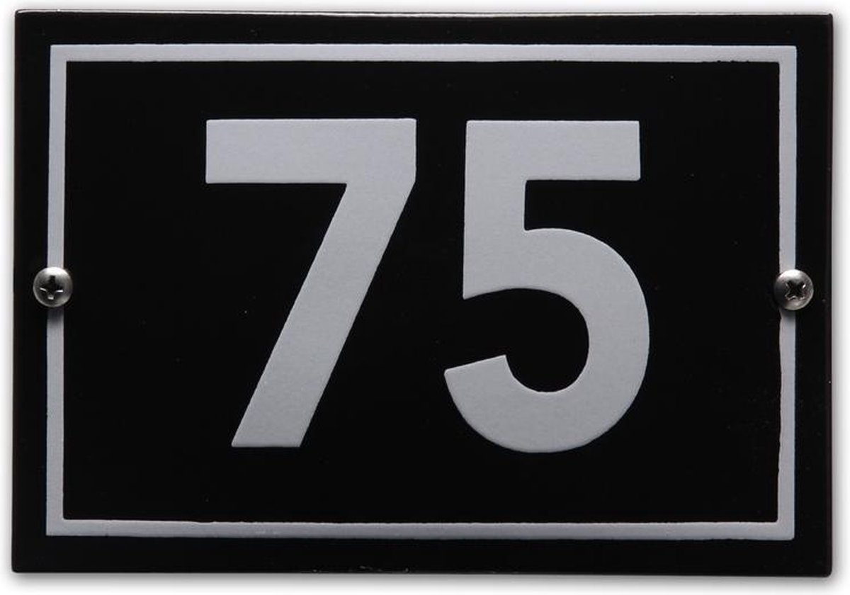 Huisnummer model Phil nr. 75
