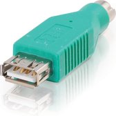 C2G USB - PS/2 Adapter USB PS/2 Groen kabeladapter/verloopstukje
