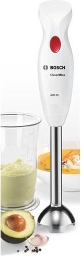 Bosch MSM24100 - Staafmixer Roestvrijstaal - Wit | bol