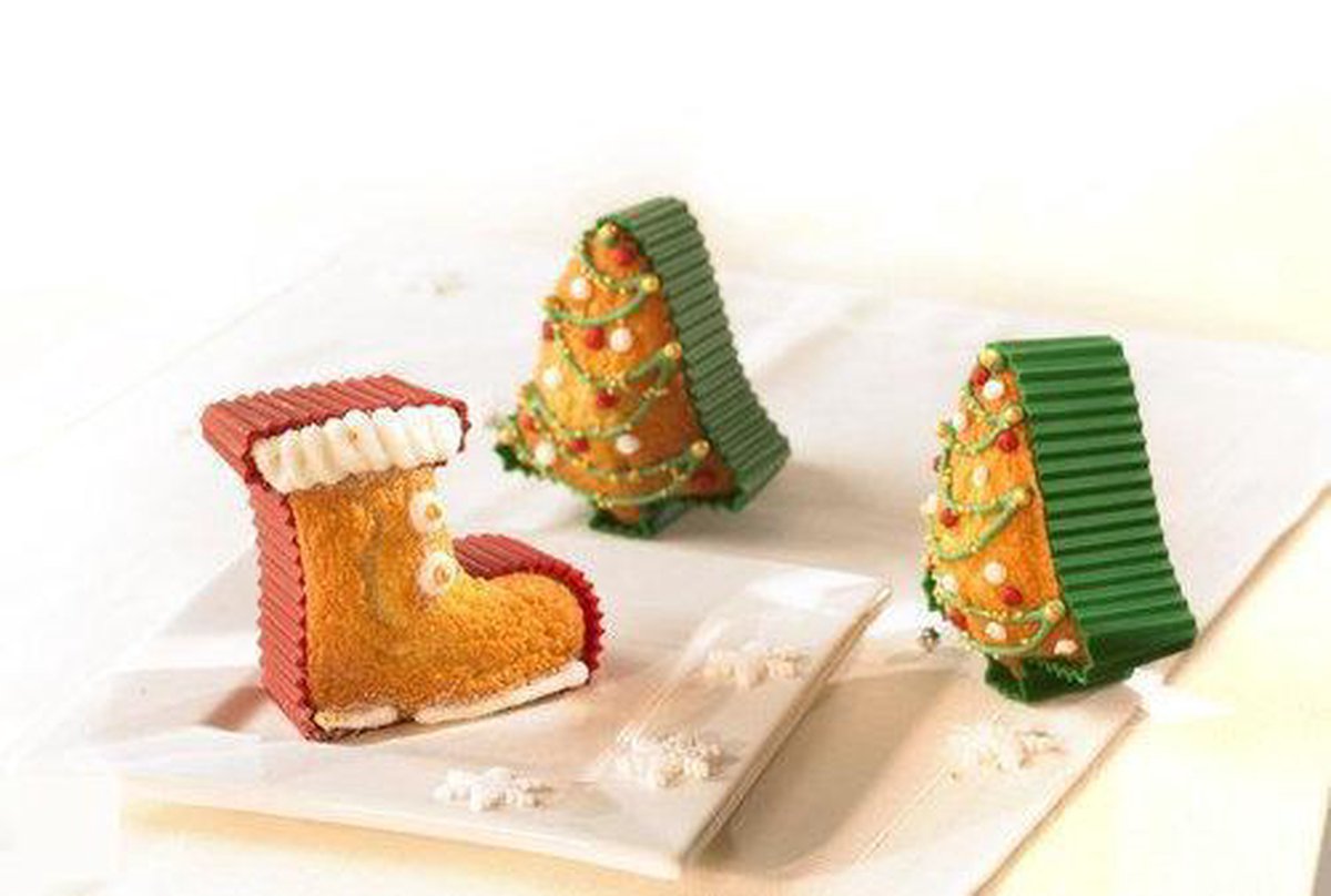 Birkmann Siliconenbakvormen Kerst - 4 stuks