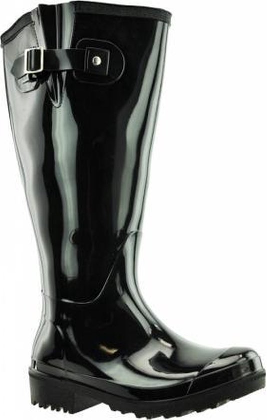 Regenlaarzen WIDE WELLIES Zwart Kuitwijdte L (40 cm) maat 40