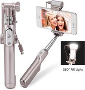 Bluetooth LED Selfie Stick - Champagne Gold