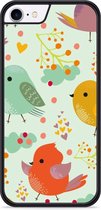 iPhone 8 Hardcase hoesje Cute Birds - Designed by Cazy