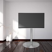 Cavus Design TV standaard - High End Design tv meubel ■  Ø37 cm voet rond RVS - 120cm RVS stand -  voor 19”- 32” Inch - VESA: 200x100 - 200x200  - Max. 15Kg