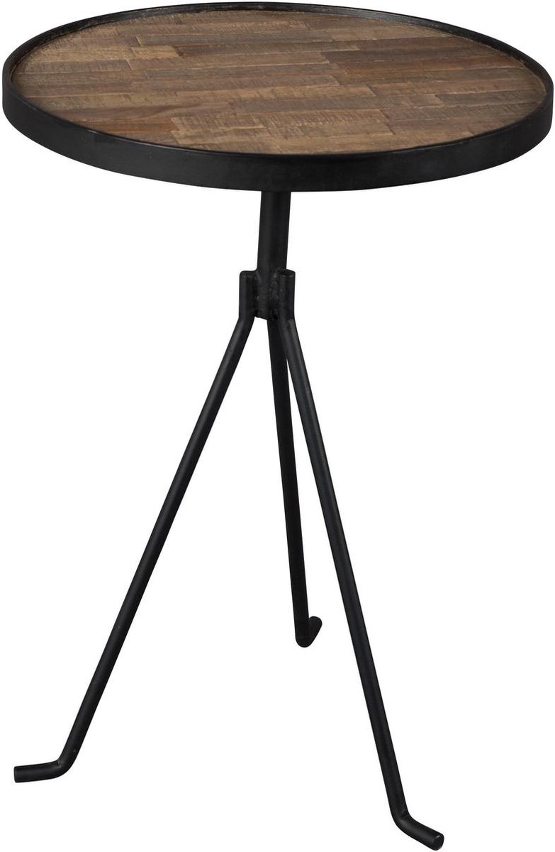 Dutchbone Tides - Bijzettafel - Bruin/Zwart - Set van 2
