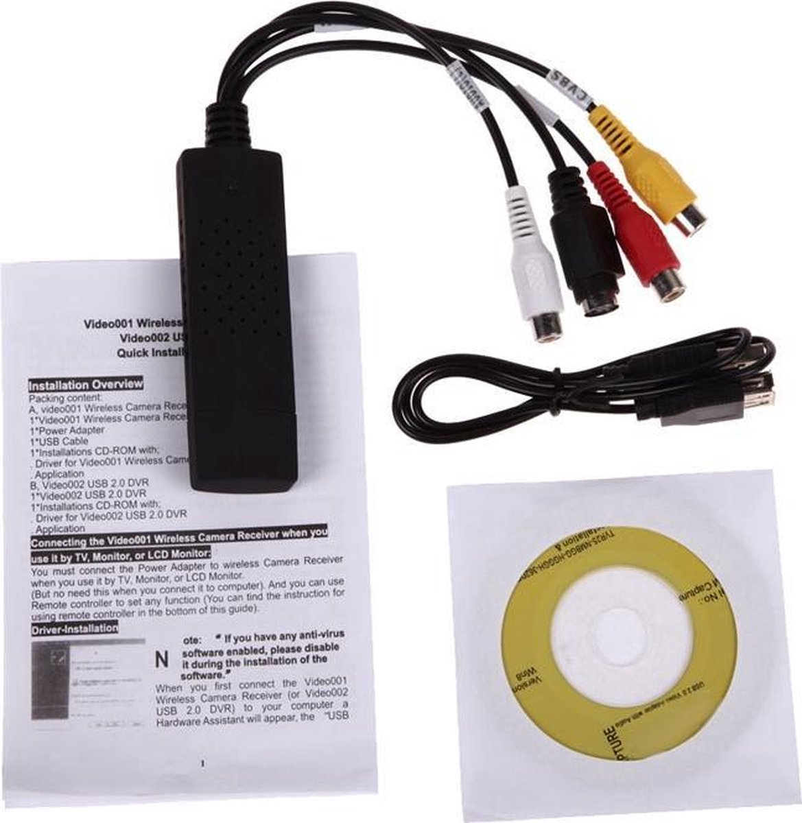 USB Video PC Grabber - VHS (Tulp) Naar DVD Converter - Videoband  Digitaliseren | bol.com