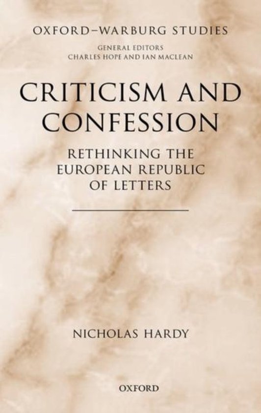 Criticism and Confession - cover