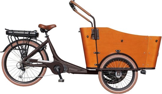 Vogue E-cargo - Elektrische Bakfiets - 7V - Bruin | bol.com