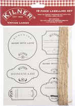 Kilner - Set vintage etiketten - 19 Stuks - Met koord