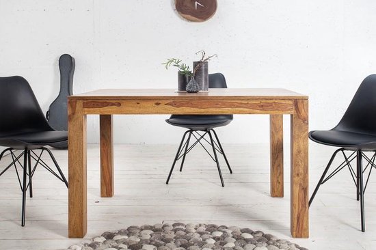 Massief houten Verlengbare tafel 120cm-200cm gelakt