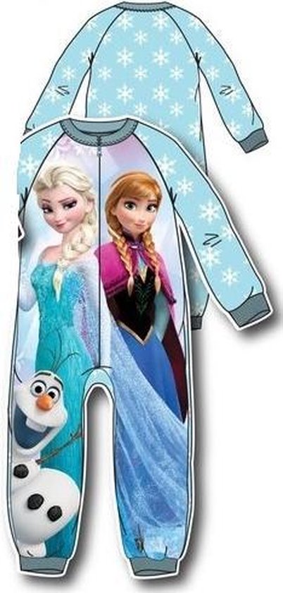 Nog steeds Dan kwaliteit Frozen onesie maat 86/92 Frozen blauwe pyjama huispak | bol.com