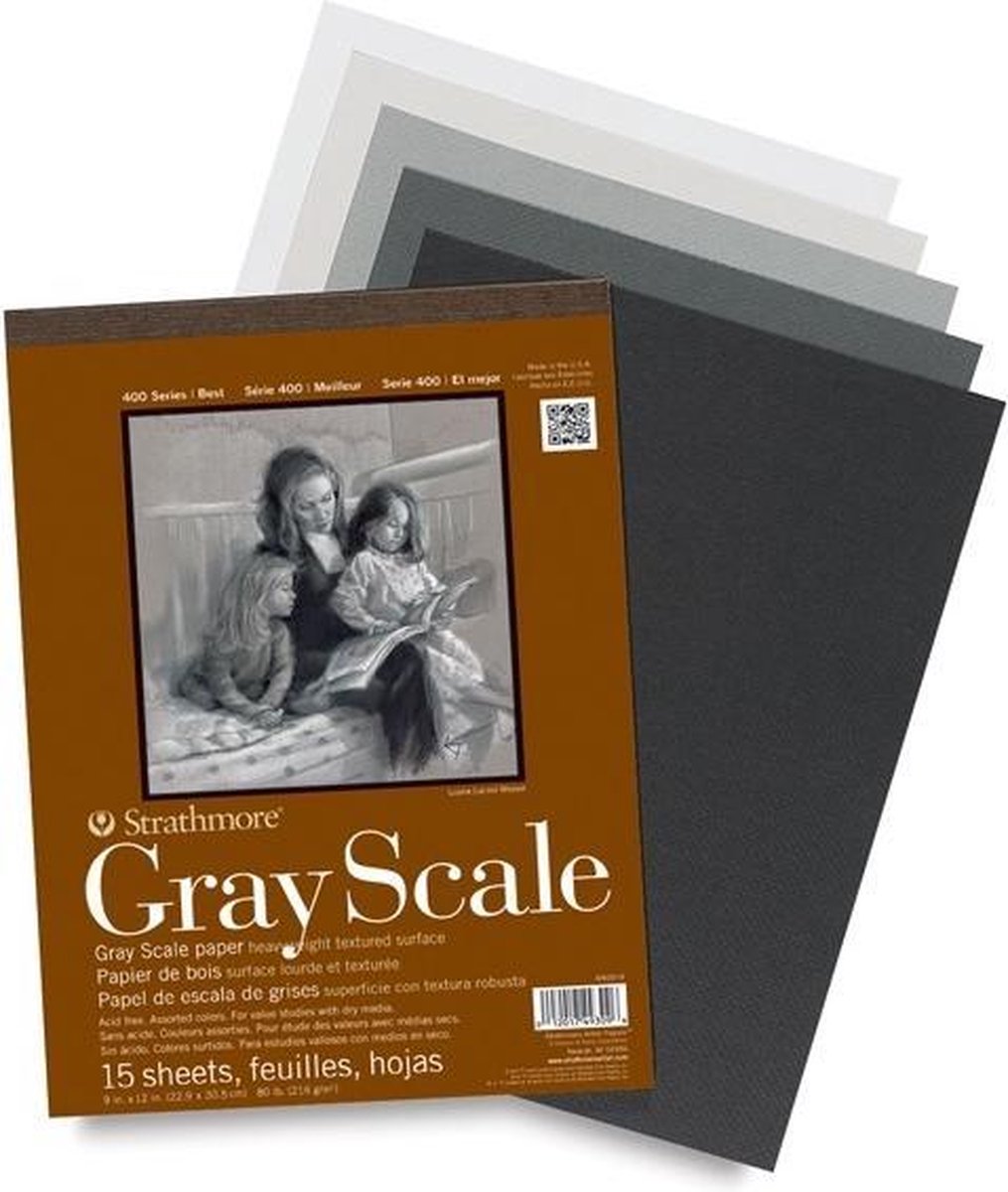 Strathmore - Assorted Tints Gray Scale Paper Pad - P4400-9