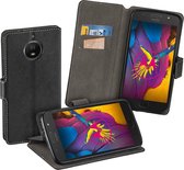 MP Case zwart book case style voor Motorola Moto G5s wallet case