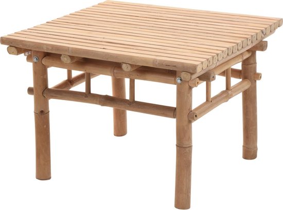 Bamboe tafel vierkant