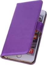 PU Leder Lila iPhone 6 Plus Book/Wallet Case/Cover Hoesje
