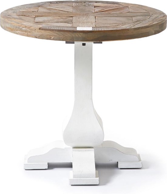 Mainstream Indrukwekkend Rand Rivièra Maison Crossroad End Table - Bijzettafel - 70 x 70 cm - Wit/hout |  bol.com