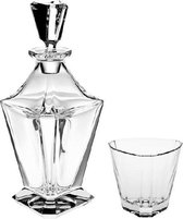 Crystal Bohemia Whiskey Set Ice Glamour - Kristal - 500 + 240ml - 1+6 stuks