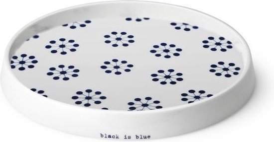 Ann Black Black is Blue - Bord - Rond - 19 cm - Blauw