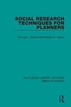 Routledge Library Editions: Urban Planning - Social Research Techniques for Planners
